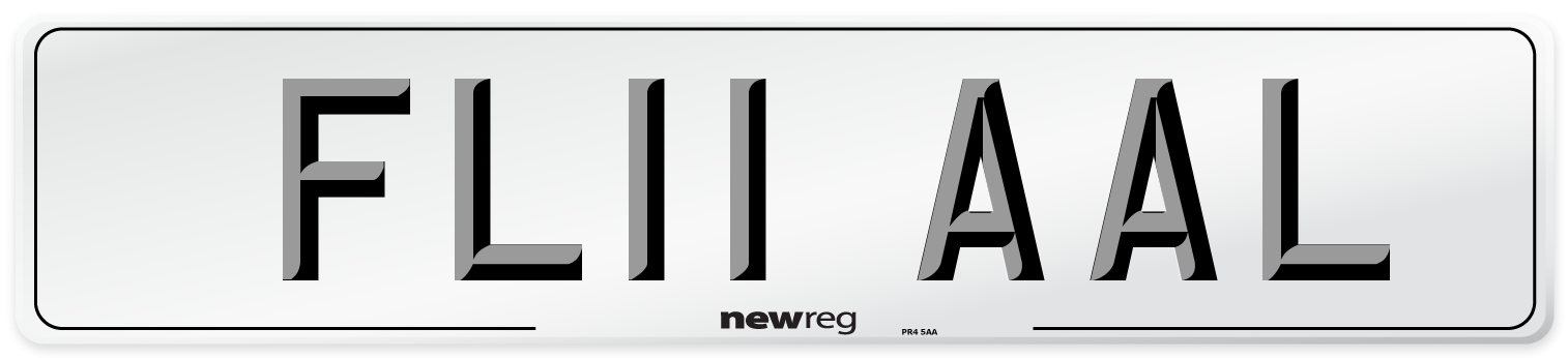 FL11 AAL Number Plate from New Reg